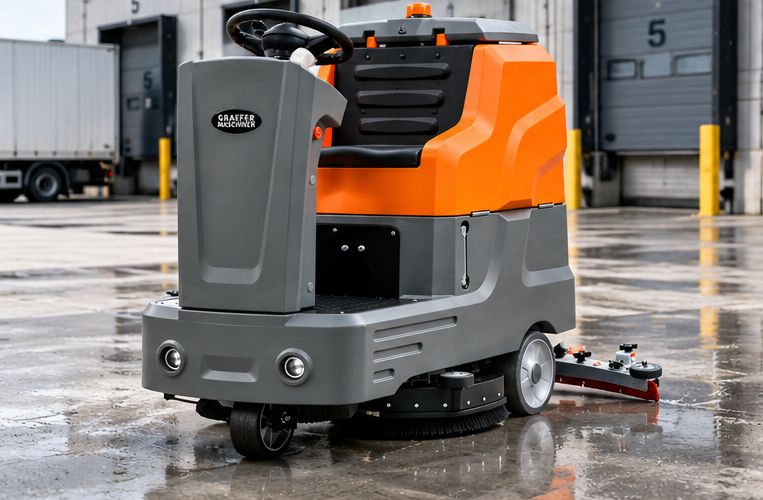 Graefer SM125-PRO Graefer SM125-PRO ráülős súroló-szárítógép, nagyobb ipari felületekre